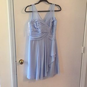 Illusion Tank Dress with Short Cascade Skirt